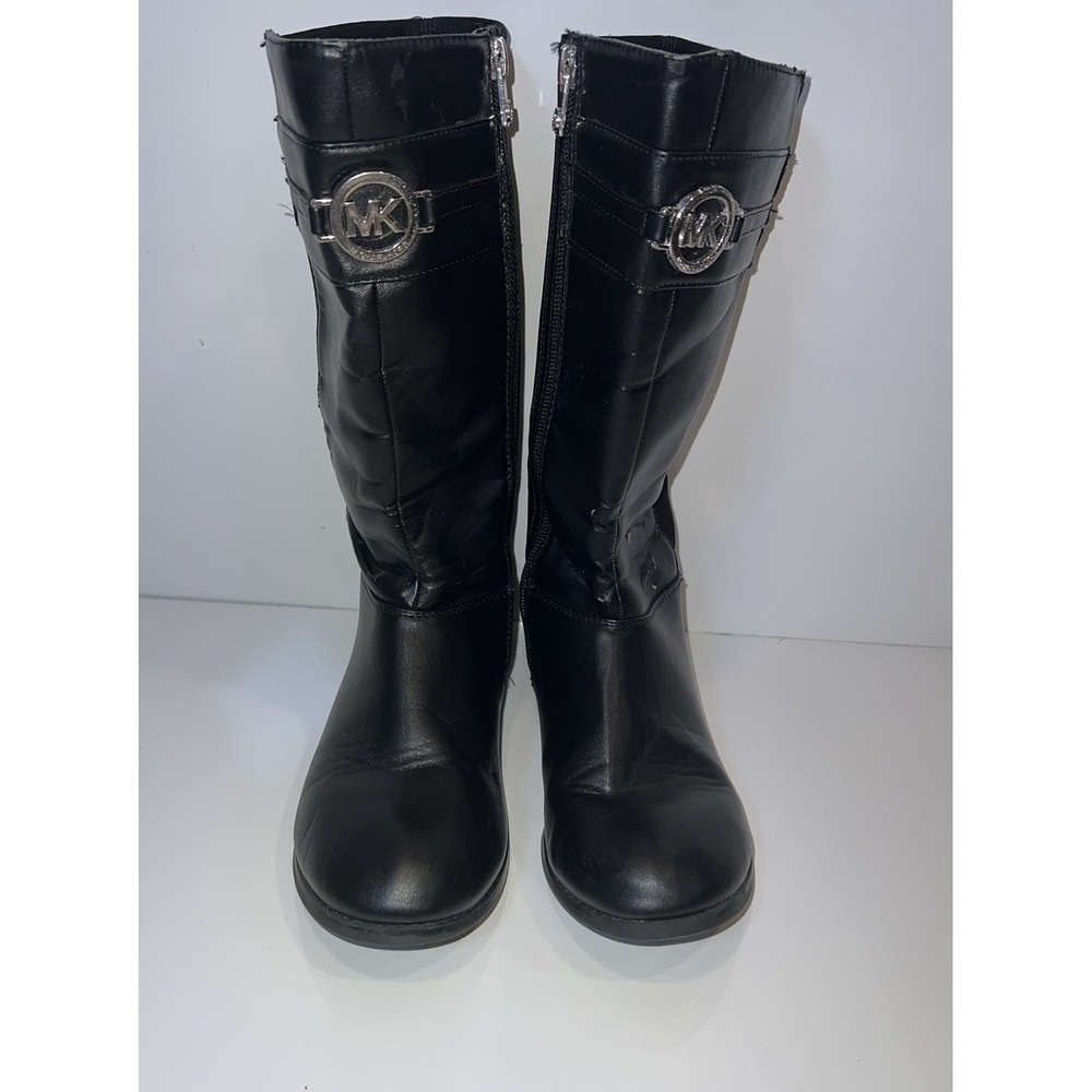 Girls Michael Kors Parson Marry Black Riding Boots‎ Size 2